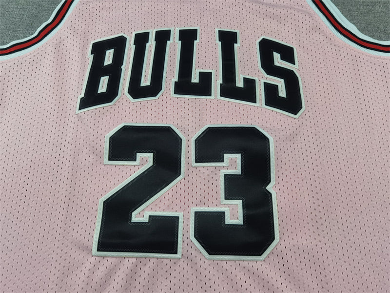 Men's Chicago Bulls Michael Jordan Pink 1997/98 Hardwood Classics Swingman Jersey
