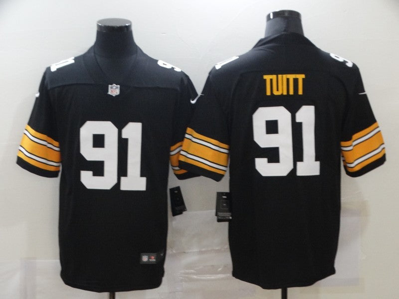 Men's Pittsburgh Steelers Stephon Tuitt Black Player Game Jersey