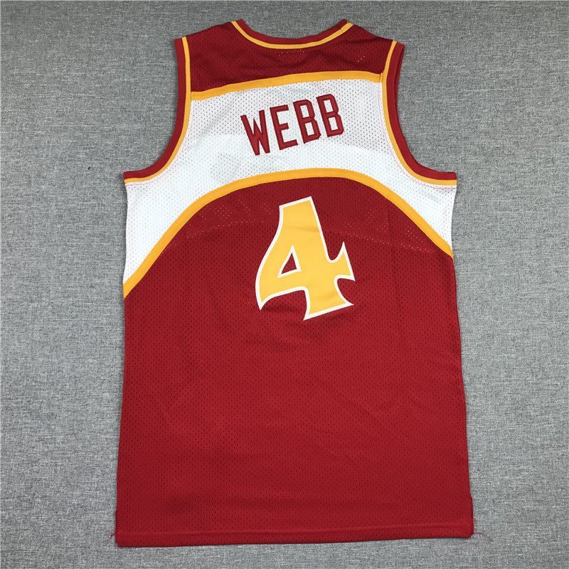 Men's Atlanta Hawks Spud Webb Red 1986-87 Hardwood Classics Swingman Jersey