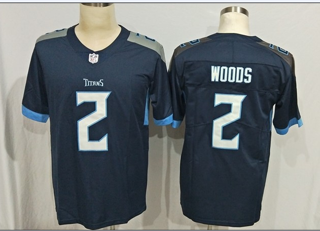 Men's Tennessee Titans Robert Woods Navy Game Jersey
