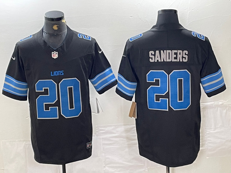 Men's Detroit Lions Barry Sanders Black Vapor F.U.S.E. Limited Jersey
