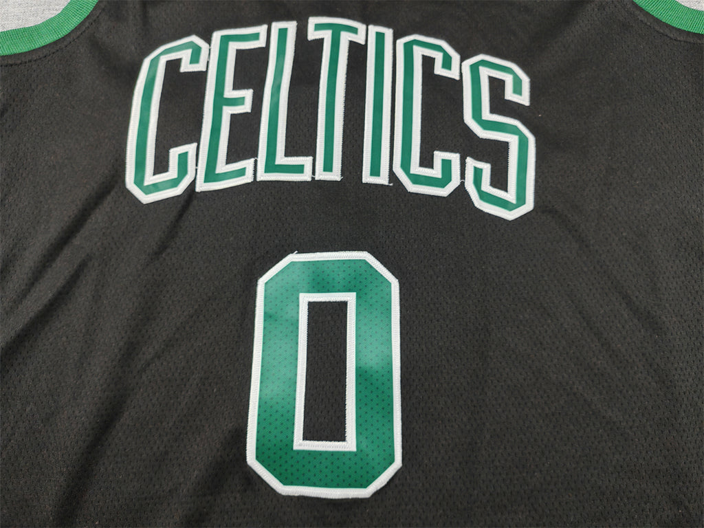 Men's Boston Celtics Jayson Tatum Black Swingman Jersey - Statement Edition