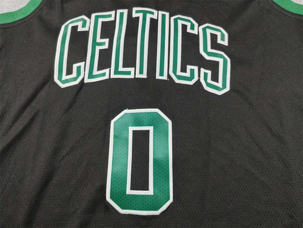 Men's Boston Celtics Jayson Tatum Black Swingman Jersey - Statement Edition