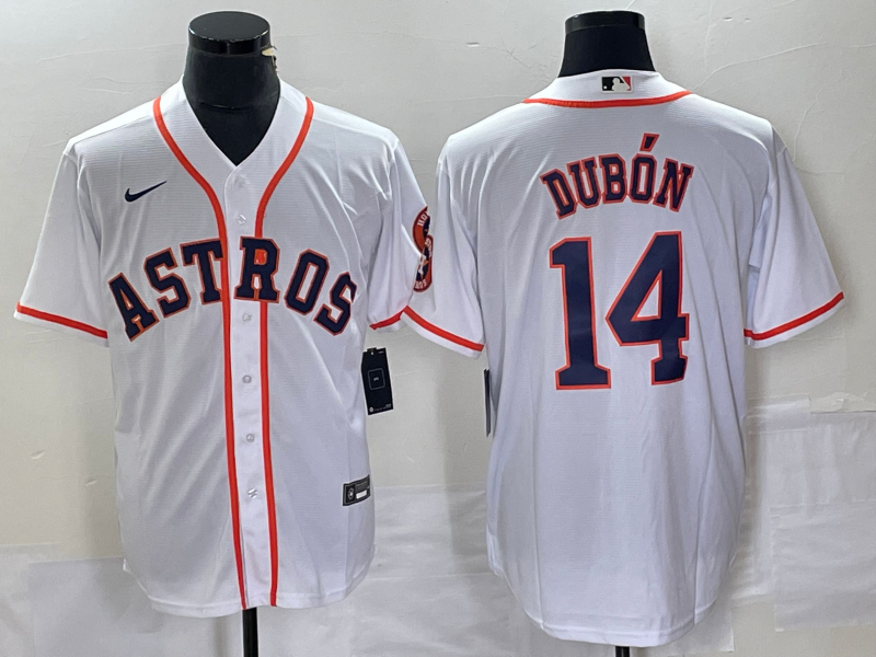Men's Houston Astros Mauricio Dubon White Home Replica Player Jersey