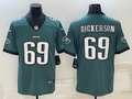 Men's Philadelphia Eagles Landon Dickerson Midnight Green Game Player Jersey
