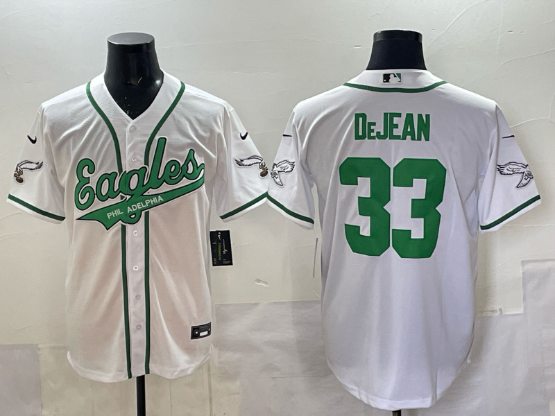 Men's Philadelphia Eagles Cooper DeJean White Player Jersey