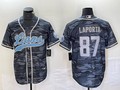Men's Detroit Lions Sam LaPorta Grey Camouflage Player Jersey Joint Edition