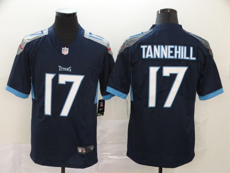 Men's Tennessee Titans Ryan Tannehill Navy Player Game Jersey