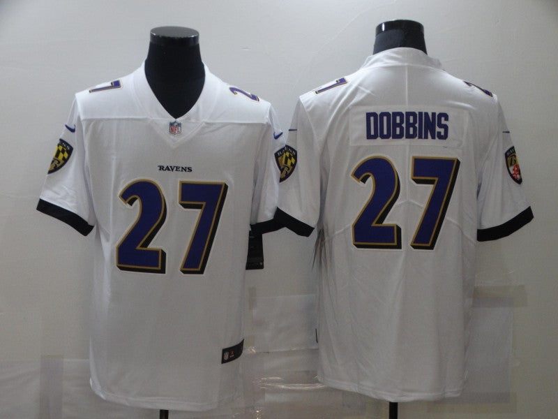 Men's Baltimore Ravens J.K. Dobbins White Game Jersey