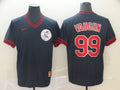 Men's Cleveland Guardians Rick Vaughn Navy Replica Team Jersey