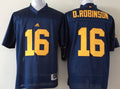 Men's Michigan Wolverines Denard Robinson Navy Alumni Player Game Jersey