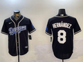 Men's Los Angeles Dodgers Enrique Hernandez Black Player Jersey