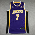 Men's Los Angeles Lakers Carmelo Anthony Purple Fast Break Replica Jersey
