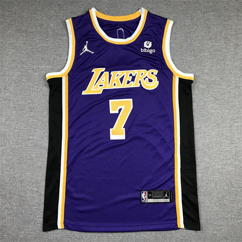 Men's Los Angeles Lakers Carmelo Anthony Purple Fast Break Replica Jersey