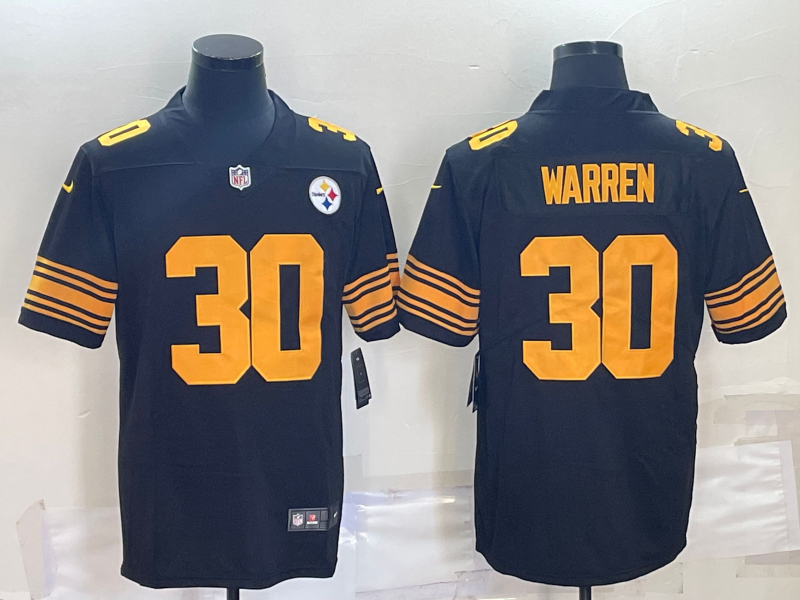 Men's Pittsburgh Steelers Jaylen Warren Black Vapor F.U.S.E. Limited Jersey