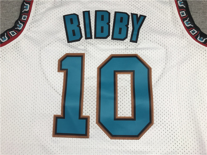 Men's Memphis Grizzlies Mike Bibby White Classics Swingman Jersey