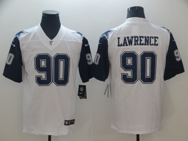 Men's Dallas Cowboys DeMarcus Lawrence White Game Jersey
