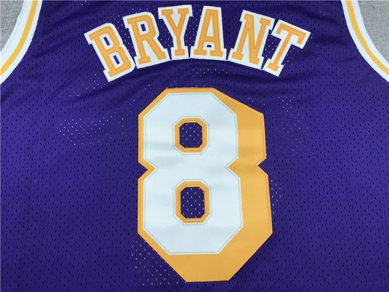 Men's Los Angeles Lakers Kobe Bryant 1996-97 Purple Hardwood Classics Authentic Jersey