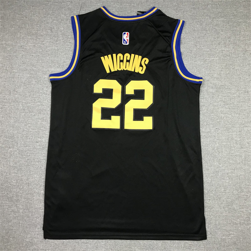 Men's Golden State Warriors Andrew Wiggins City Edition Black Classic Jersey