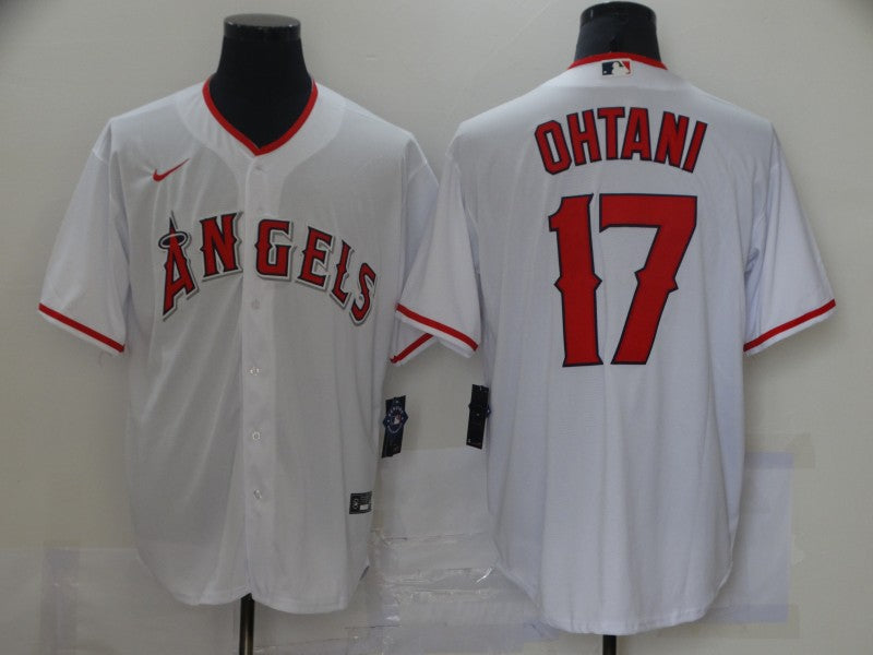 Men's Los Angeles Angels Shohei Ohtani MLB White Jersey