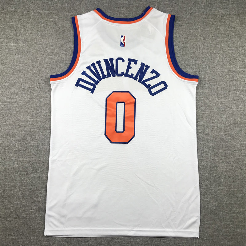 Men's New York Knicks Donte DiVincenzo White Swingman Jersey - Association Edition
