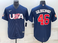 Men's 2023 World Baseball Classic Paul Goldschmidt USA Navy Jersey