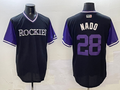 Men's Colorado Rockies Nolan Arenado Black Limited Player Jersey