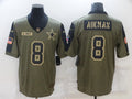 Men's Dallas Cowboys Troy Aikman Brown Game Jersey