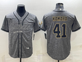 Men's New Orleans Saints Alvin Kamara Gray Game Jersey Joint Edition