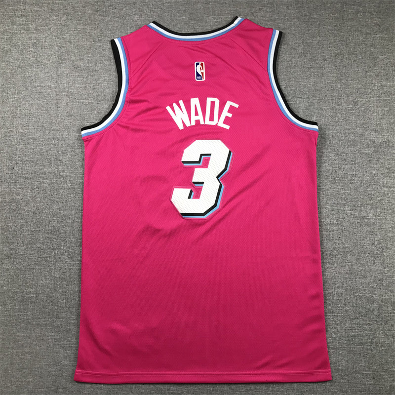 Men's Miami Heat Dwyane Wade Pink Swingman Player Jersey