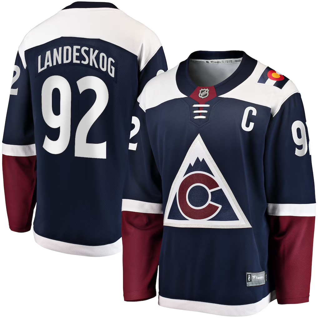 Men's Colorado Avalanche Gabriel Landeskog Fanatics Navy Breakaway Jersey