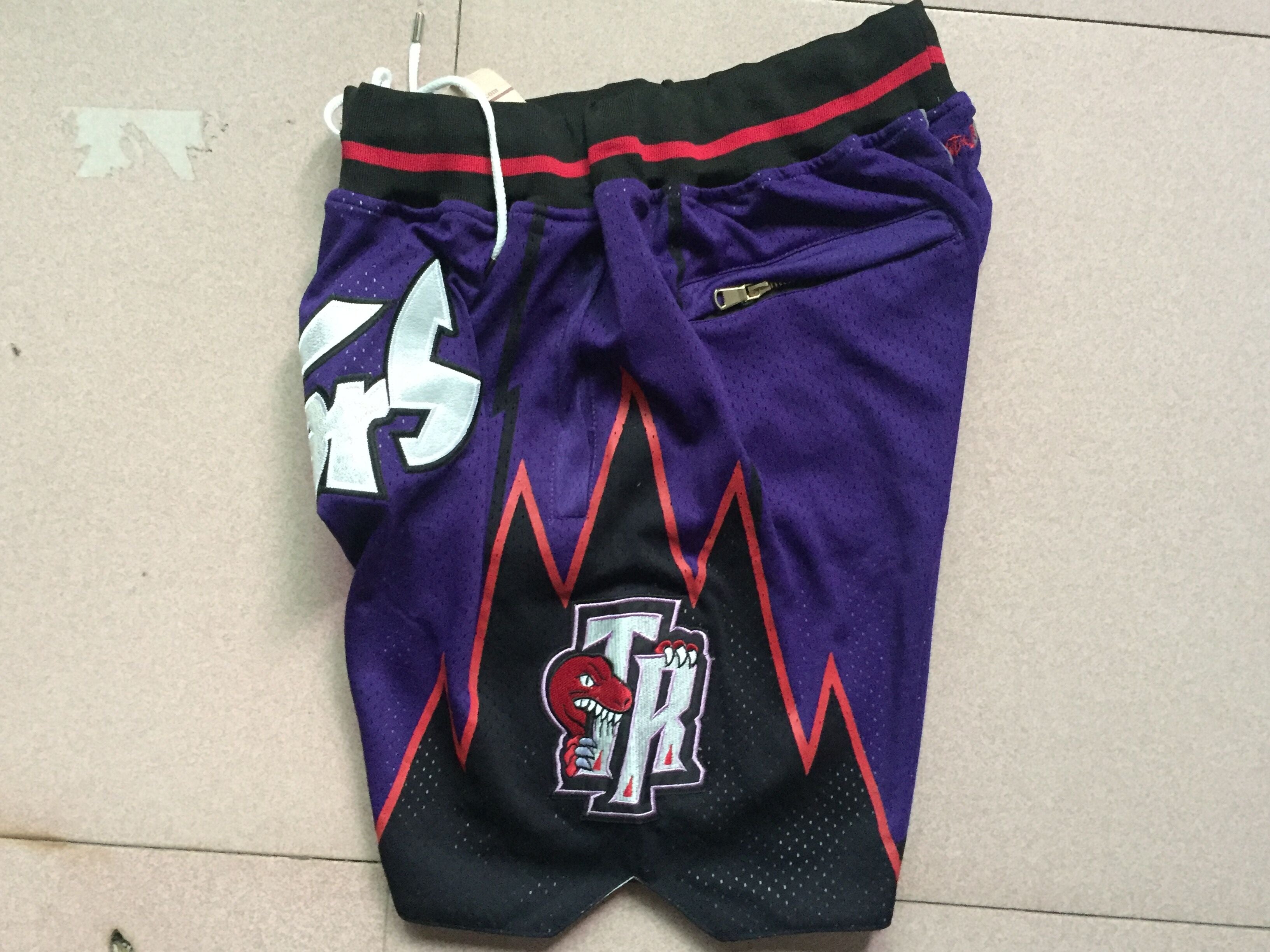 Men's Toronto Raptors Purple 1997-98 Hardwood Classics Basketball Shorts