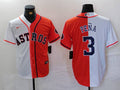 Men's Houston Astros Jeremy Pena White/Orange Limited Player Jersey