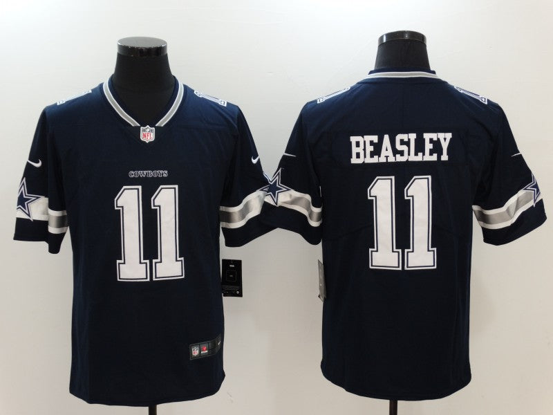 Men's Dallas Cowboys Cole Beasley Navy Game Player Jersey