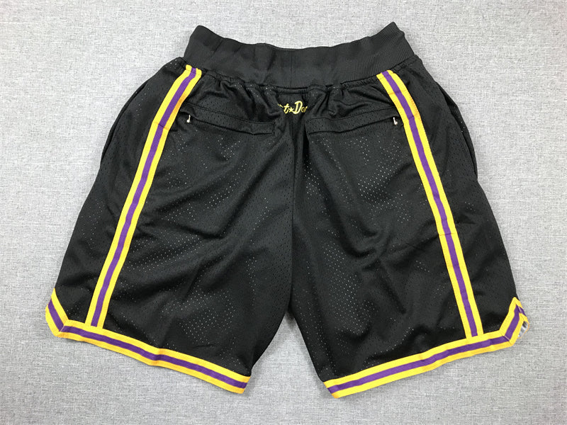 Men's Los Angeles Lakers -24 Black Pocket Shorts