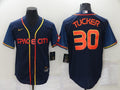 Men's Houston Astros Kyle Tucker Navy Space City Jersey
