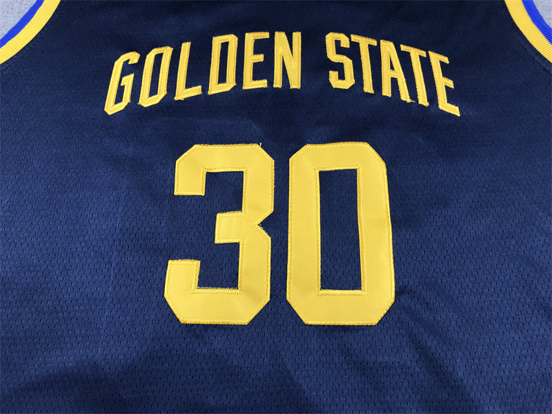 Men's Golden State Warriors Stephen Curry Navy Swingman Jersey - Statement Edition