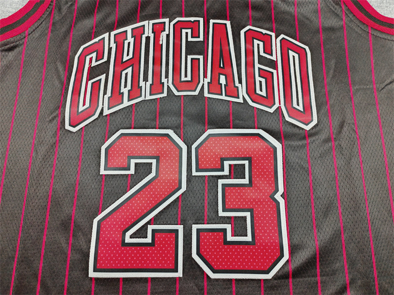 Men's Chicago Bulls Michael Jordan Black Swingman Player Jersey - Statement Edition