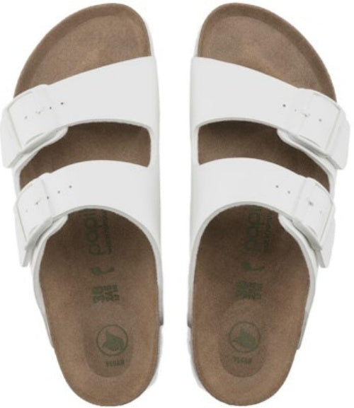 Birkenstock Arizona 1018581 Platform Vegan Birko-Flor Narrow Fit White Sandals