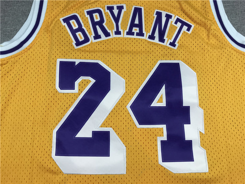 Men's Kobe Bryant Los Angeles Lakers NBA Jersey - Retro Yellow