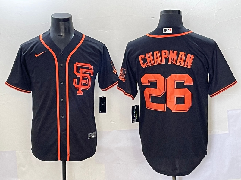 Men's San Francisco Giants Matt Chapman Black Limited Player Jersey