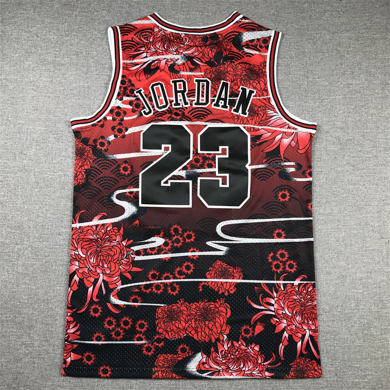 Men's Chicago Bulls Michael Jordan Year of Rabbit Edition Hardwood Classics Swingman Jersey