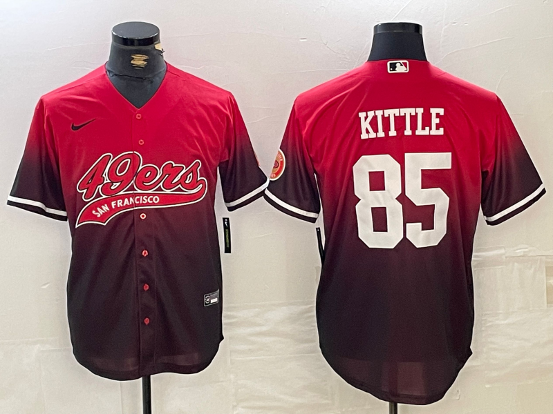 Men's San Francisco 49ers George Kittle Scarlet Player Jersey
