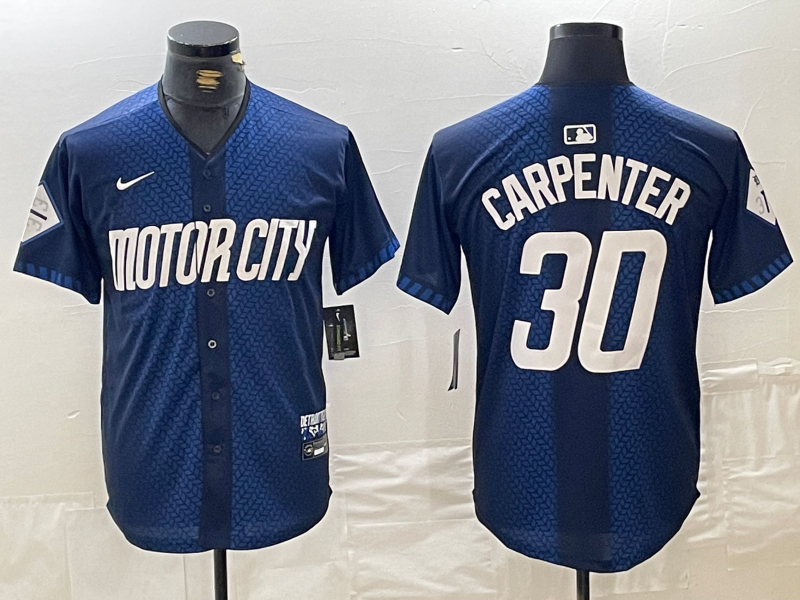Men's Detroit Tigers Kerry Carpenter Navy 2024 City Connect Limited Player Jersey