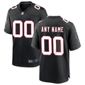 Men's Atlanta Falcons Black Throwback Custom Game Jersey