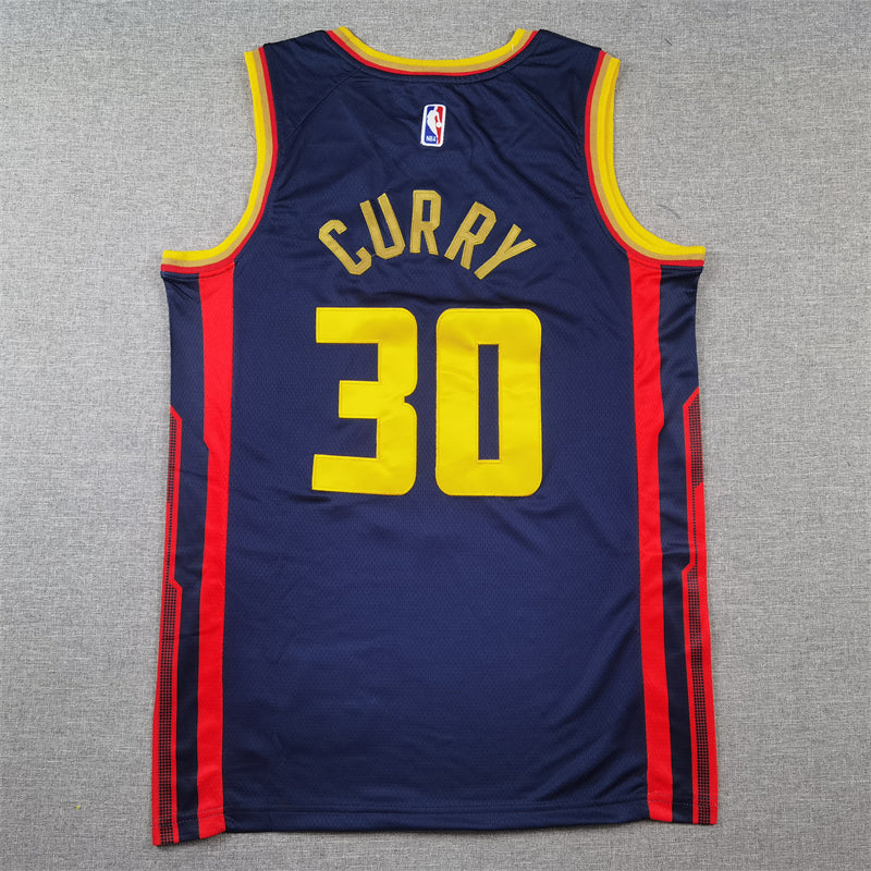 Men's Golden State Warriors Stephen Curry Navy 2024/25 Swingman Player Jersey - City Edition