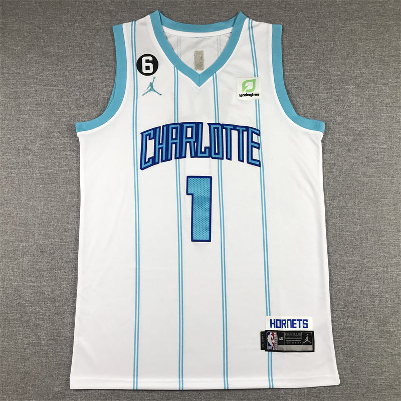 Men's Charlotte Hornets LaMelo Ball White 2022/23 Swingman Jersey - Association Edition