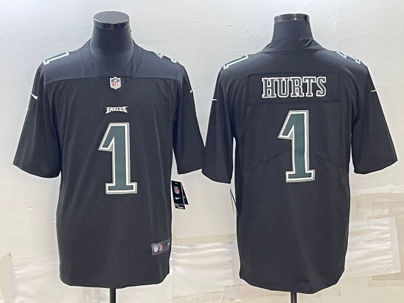 Men's Philadelphia Eagles Jalen Hurts Black Player Jersey