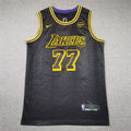 Men's Los Angeles Lakers Luka Doncic Black Swingman Jersey