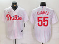 Men's Philadelphia Phillies Ranger Suarez White Home Replica Player Jersey